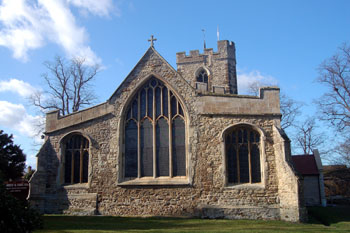 The church from the east February 2008